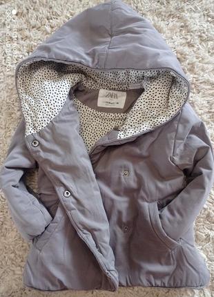 Осенняя детская курточка от бренда zara 86р