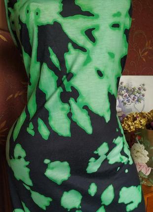 Платье миди с разрезом неоновый принт от shein4 фото