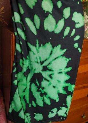 Платье миди с разрезом неоновый принт от shein5 фото