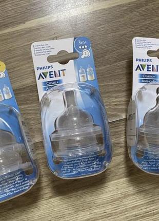 Новая соска philips avent anti colic classic 0+ 1+ 3+ 6+ месяца каши