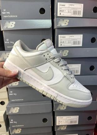 Кросівки жіночі nike dunk grey camo lux сірі шнурки 36