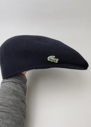 Lacoste flat cap шерстяна кепка жиганка