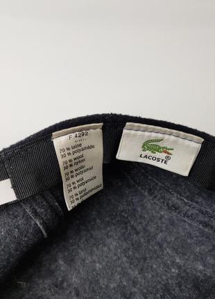 Lacoste flat cap шерстяна кепка жиганка6 фото