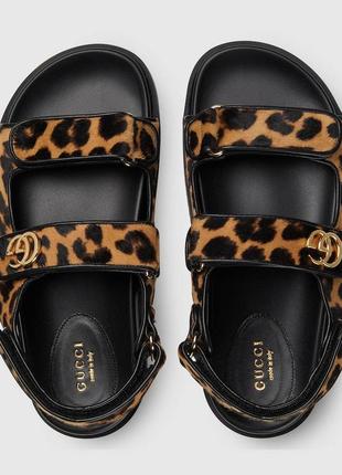 Сандалии леопардовые женские летние