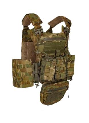 Плитоноска зі швидким скиданням +3 підсумоки та напашник мультикам