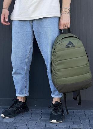 Рюкзак матрас хаки adidas (черн.лого)