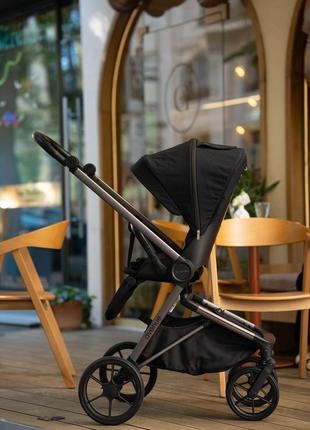 Прогулянкова коляска el camino avenue me 1128 jet black з реверсним блоком