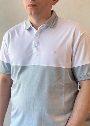 Футболка поло праздничная нарядная мужская футболка однотонная