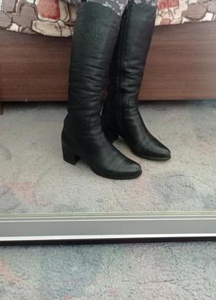 Зимові жіночі черевики шкіра