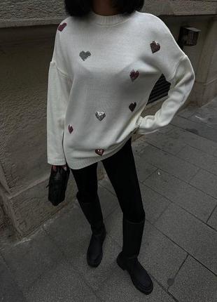 Светри з сердечками 🔝♥️питайте наявність перед замовленням!❤️