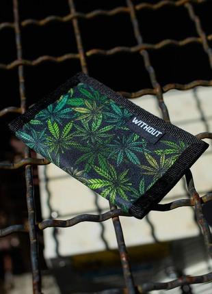 Принтований чоловічий гаманець without marihuana