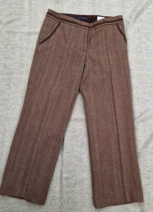 100% шерсть трендовые брюки от элитного бренда luisa cerano размер s или маленькая м