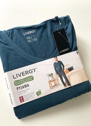 Пижама костюм для дома livergy (трикотаж/фланель)2 фото