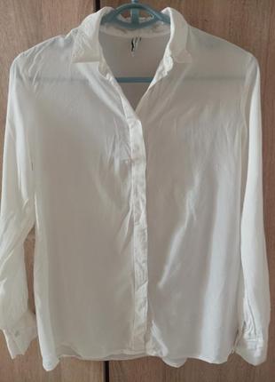 Белая рубашка stradivarius