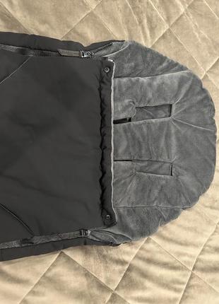 Cybex priam black platinum чохол для ніг/ чехол для ног конверт