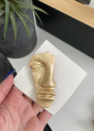 Дефект брош обличчя креативна дівчина оригінальна велика пін тренд очі губи особа