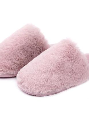 Домашние тапочки 587893 пудровые