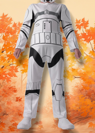 Карнавальный костюм комбинезон косплей белый штурмовик звездные войны star wars