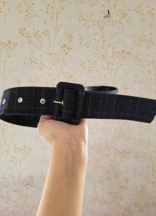 Широкий женский пояс в клетку, пасок👍