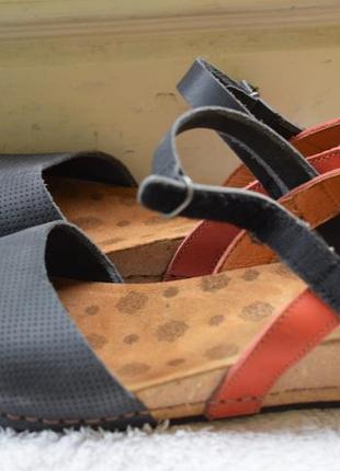 Шкіряні літні туфлі босоніжки сандалі сандалії the art р. 41 26,5 см7 фото