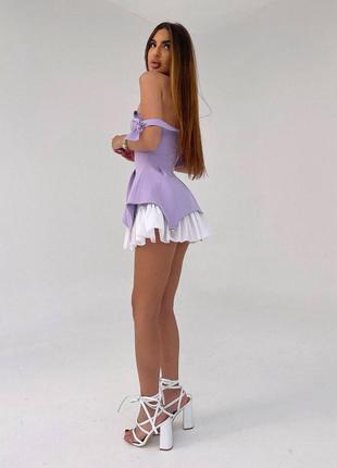 Міні сукня з чашечками та елементами корсету , вечірня міні сукня з елементами корсету5 фото