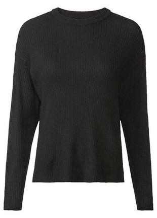 Джемпер в рубчик для женщины esmara lidl 416926 s черный