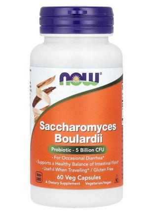 Сахароміцети буларді 5 млрд куо now foods saccharomyces boulardi 60 вегетаріанських капсул