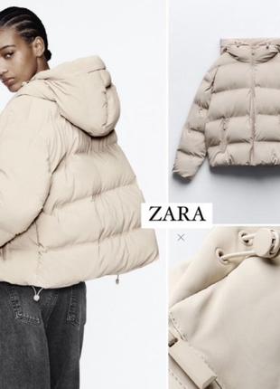 Стильна куртка пуховик анорак zara