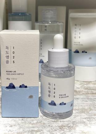 Увлажняющая сыворотка для чувствительной кожи round lab 1025 dokdo ampoule 45g