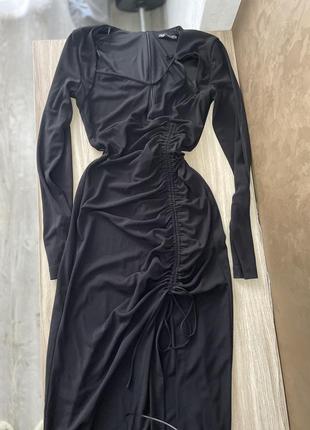 Черное платье zara