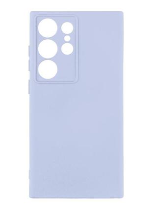 Чехол с рамкой камеры silicone cover a samsung galaxy s24 ultra 5g/s928 lilac