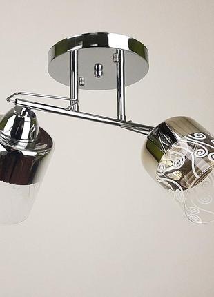 Люстра на два плафона sneha (9963758101/2 silver)