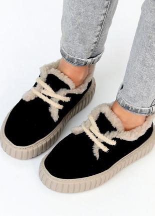 Жіночі уггі кросівки з натуральної замші/ шкіри5 фото