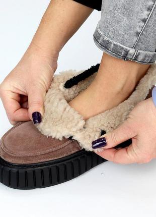 Жіночі уггі кросівки з натуральної замші/ шкіри9 фото