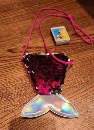 Сумка з паєтками з хвостом русалки