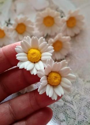 Ромашки серьги