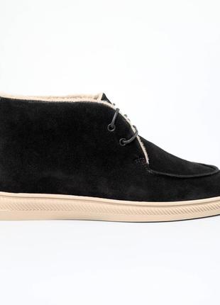 Ботинки женские замшевые 589748 черные