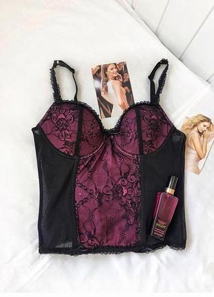 Корсет з мереживом, корсетний топ, бра