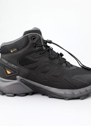 Ботинки мужские влагостойкие утепленные 590365 черные серые