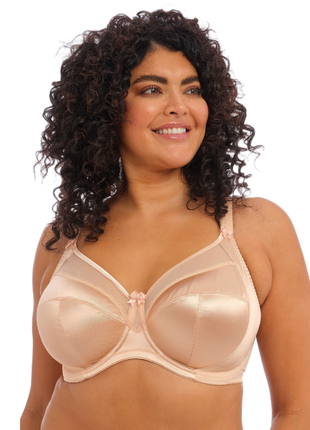 Eur 75k шикарный бежевый гладкий бюстгальтер на большую грудь №534