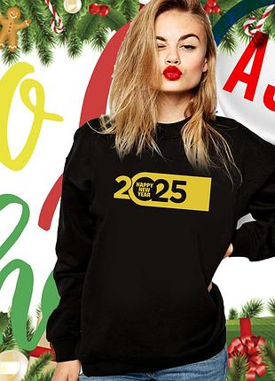 Новорічна жіноча кофта, рік змії, 2025, світшот, толстовка з новорічними принтами під замовлення.