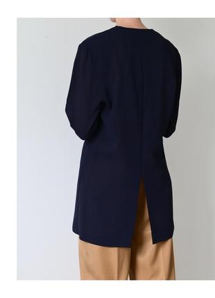Очень красивый женский пиджак. темно-синий пиджак на весну4 фото