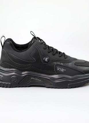 Кросівки чоловічі хутро 590647 чорні