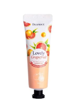 Крем для рук с ароматом грейпфрута deoproce lovely grapefruit parfumed hand cream 50g