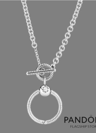 Ланцюжок кулон чокер срібло стильна оригінальна прикраса silver_pandora original ♥️ застібка кільце тоггл