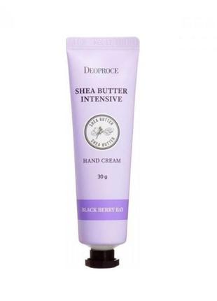 Крем для рук с ягодным ароматом deoproce shea butter intensive hand cream black berry bay 50g