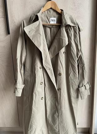 Тренч oversize zara, р. s