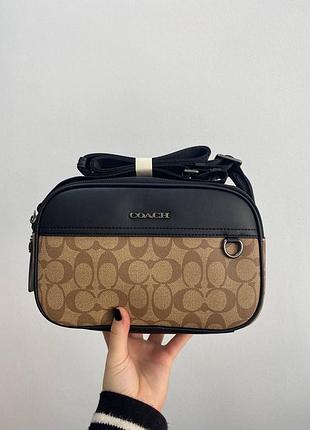 Чоловіча сумочка coach graham crossbody in signature canvas sand 23 х 15 х 7 см