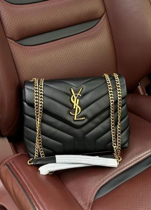 Сумка yves saint laurent small loulou in quilted leather5 фото