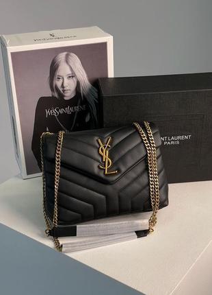 Сумка yves saint laurent small loulou in quilted leather1 фото